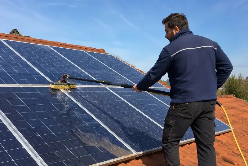Nettoyage et entretien de panneaux solaires à Longessaigne